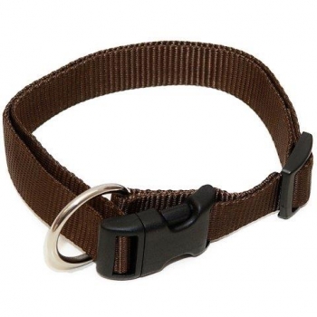 Hundehalsband Nylon Wienerlock Steckschloss uni