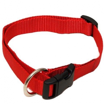 Hundehalsband Nylon Wienerlock Steckschloss uni