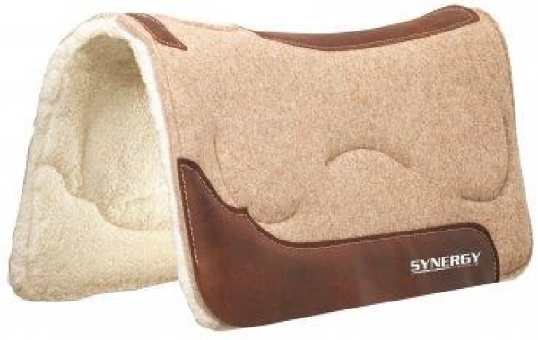 Contoured Wollfleece Liner Weaver Westernpad Natural Fit Synergy