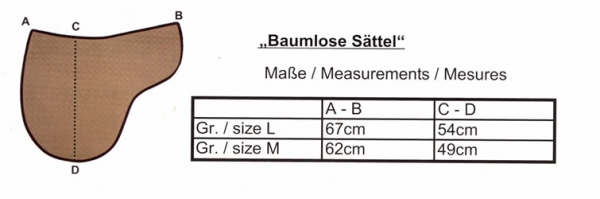 Mattes Sattelpad BaumlosSattel Correction Standard