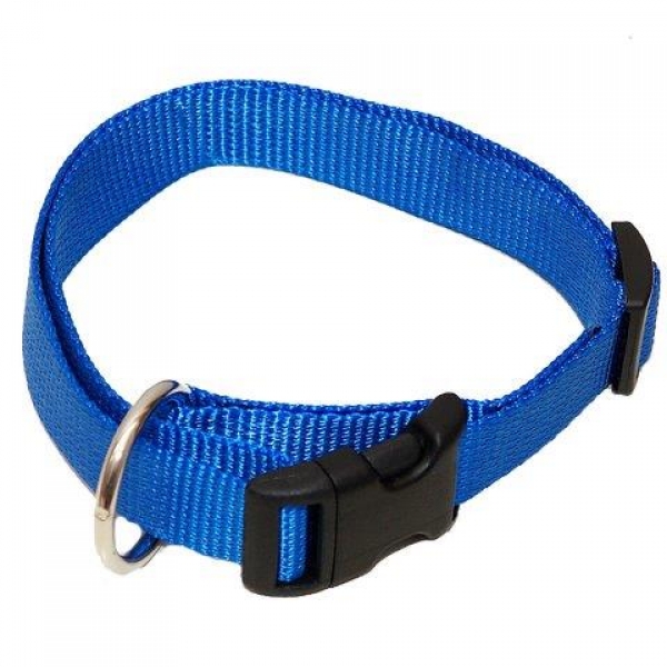 Hundehalsband Nylon Wienerlock Steckschloss uni