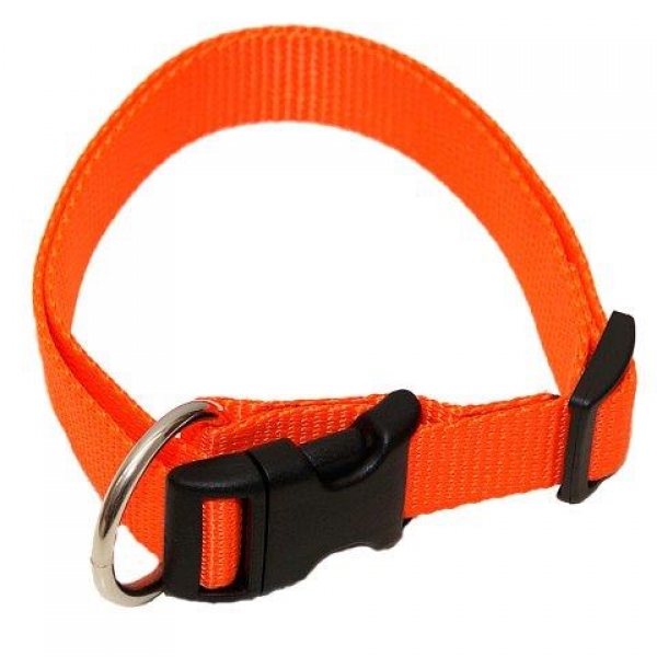 Hundehalsband Nylon Wienerlock Steckschloss uni