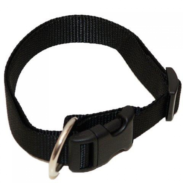 Hundehalsband Nylon Wienerlock Steckschloss uni